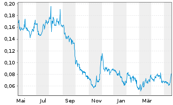 Chart Vizsla Copper Corp. - 1 Jahr