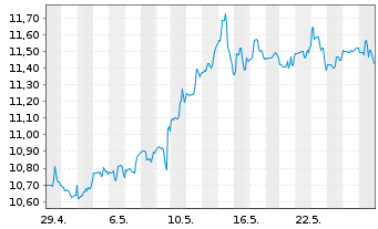 Chart Cion Investment Corp. - 1 Monat