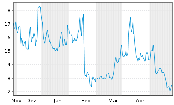 Chart Cooper Standard Holdings Inc. - 6 Monate