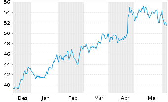 Chart Mueller Industries Inc. - 6 Monate
